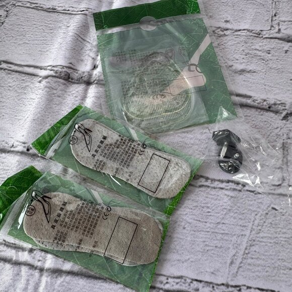 NIB Pointed Closed Toe Ankle Strap Buckle Slip on Low Heel Pumps Navy Blue Sz 10 - Picture 12 of 13